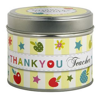 'thank you teacher' scented candle by the country candle company