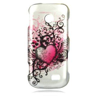Cell Phone Case Cover Skin for Samsung T528G (Grunge Heart)   Straight Talk,TracFone Cell Phones & Accessories