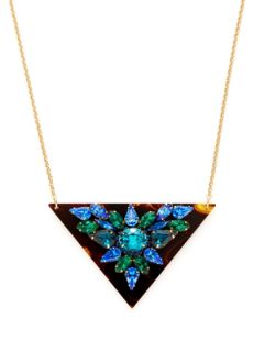 Triangle Pendant Necklace by Sandy Hyun