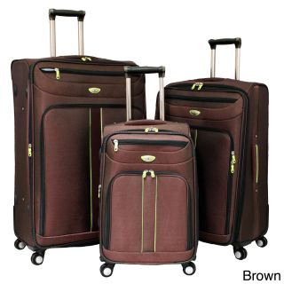 American Travel Explorer 3 piece Expandable Spinner Luggage Set