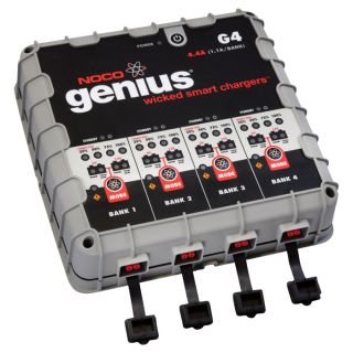 Genius Multipurpose 4-Bank Battery Charger — 6V/12V, 4.4 Amp, Model# G4  Battery Chargers