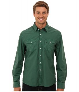 Arnold Zimberg Double Pocket Long Sleeve Button Down Mens Long Sleeve Button Up (Olive)