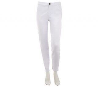 Belle Gray by Lisa Rinna Fly Front Skinny Jeans with Pockets —