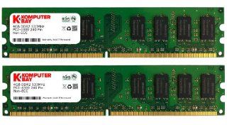 Komputerbay 8GB 2X 4GB DDR2 533MHz PC2 4200 PC2 4300 DDR2 533 (240 PIN) DIMM Desktop Memory Computers & Accessories
