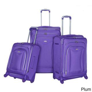 Olympia Luxe 3 piece Expandable Spinner Luggage Set