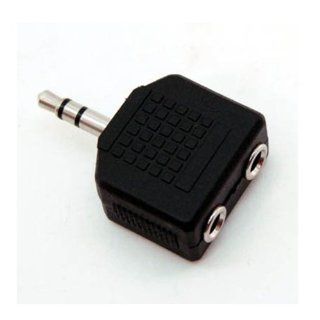 Vanco AD531X  2 3.5 Millimeter Stereo Jacks to 3.5 Millimeter Stereo Plug Adapter (Pack of 5) Electronics