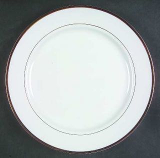 Signature Golden Traditions (1/8 Trim) Dinner Plate, Fine China Dinnerware   Whi