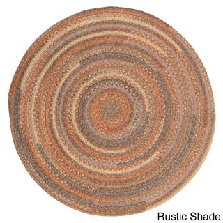Perfect Stitch Multicolor Braided Cotton blend Rug (8 Round)