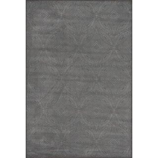 Settat Grey Wool/ Viscose Circle Graphic Rug (5 X 8)