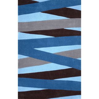 Nuloom Hand tufted Synthetics Blue Rug (5 X 8)