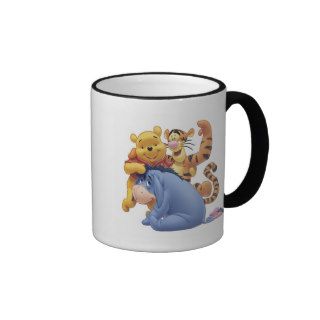 Winnie the Pooh and Tigger cheer up Eeyore Coffee Mugs