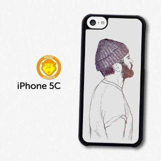 Guy With a Beanie Sketch Doodle Original Illustration case for iPhone 5C T537 Cell Phones & Accessories
