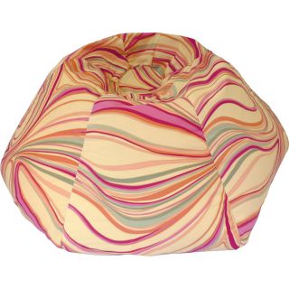 Gold Medal Medium Childs Suede Lemon Swirl Print Bean Bag Multicolor Size Medium