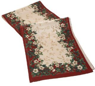 Kemp & Beatley Splendor Holiday 13 by 72 Inch Table Runner, Red  