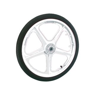  Poly Wheel and Tire for Garden Carts — 20in., White Spoked  Pneumatic Spoked Wheels