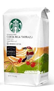 Starbucks Costa Rica Tarraz Ground Coffee   Crisp & Balanced  Costa Rica Tarrazu  Grocery & Gourmet Food