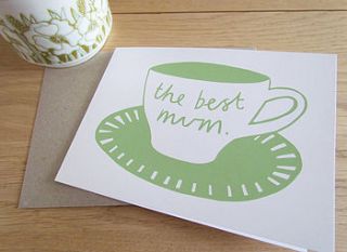'the best mum' card by alison hardcastle