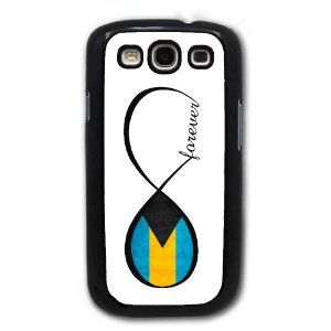 SudysAccessories Bahamian Forever Bahamas Flag Infinity Forever ThinShell Case Protective Galaxy S3 Case S III Case i9300 Cell Phones & Accessories