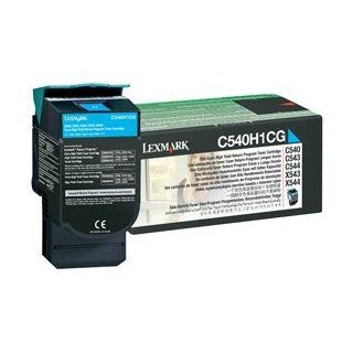 Lexmark C540H1CG Laser Toner Cartridge   Cyan High Capacity, Works for C540n, C543dn, C544dn, C544dtn Electronics