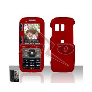 Red Hard Cover Case for Samsung Rant M540 SPH M540 Cell Phones & Accessories