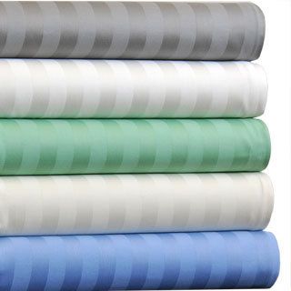 Egyptian Cotton 500 Thread Count Striped Sheet Set With Bonus Pillowcases
