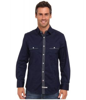 English Laundry Burgess Hill Mens Long Sleeve Button Up (Navy)