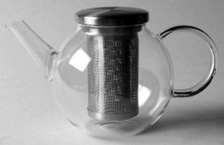 Schott Zwiesel Verran Collection Teapot with Metal Lid & Infuser   Jenaer,Clear,