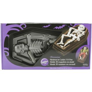 Wilton Cake Pan 3d skeleton Casket