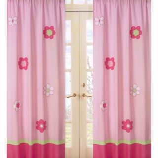 Sweet Jojo Designs Pink and Green Flower Window