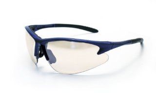 SAS Safety 540 0712 DB2 Eyewear with Clamshell, Indoor/Outdoor Lens/Blue Frame   Safety Glasses  