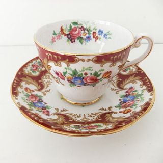 vintage royal standard china coffee cup by peony and thistle