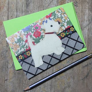 west highlands terrier postcards by snapdragon