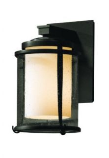Hubbardton Forge 305610 17 Dark Smoke Meridian Medium Aluminum Single Light Outdoor Wall Sconce from the Meridian Collection   Wall Porch Lights  
