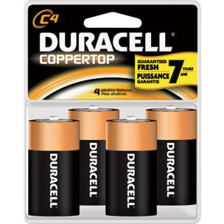 Duracell Coppertop Batteries — C-Cell, 4-Pk., Model# MN1400R4ZX17  Alkaline Batteries