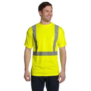 Mens Birdseye Wicking Yellow T shirt