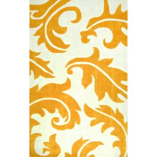 Nuloom Hand tufted Leaves Synthetics Gold Rug (8 6 X 11 6)