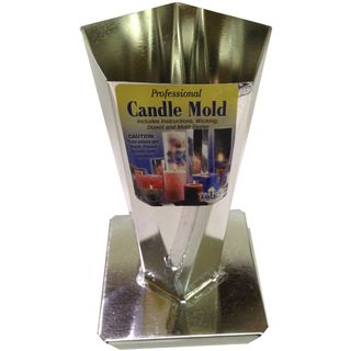 Metal Candle Mold pentagon Oblique 3 1/3x6 1/2in