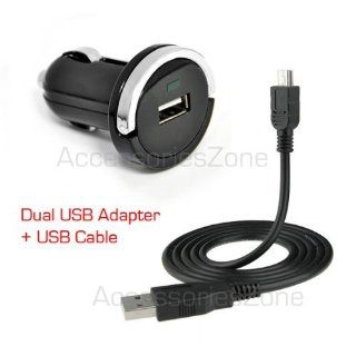 For TomTom XXL 550 TM / XXL 535T / 550 M GPS Vehicle Power Car Charger Adapter + USB Data Charging Cable GPS & Navigation