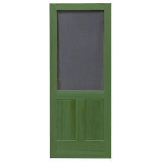 Screen Tight Pioneer Favorite Green Wood Screen Door (Common 80 in x 30 in; Actual 80 in x 30 in)