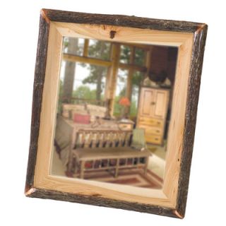 Fireside Lodge Hickory Log Mirror in Espresso