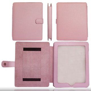 Pretty Pink Genuine Leather Apple iPad Case Cover Portfolio for the Apple iPad Tablet 16GB, 32GB, 64GB Wi Fi and WiFi + 3G Model Computers & Accessories