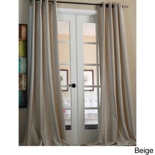 Bali Stripe Linen Blend 96 inch Curtain Panel