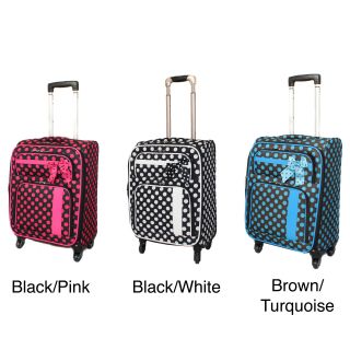Polka Dot Delight 19 inch Expandable Lightweight Spinner Upright Carry on