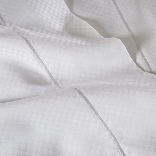 Home City Inc Micro checked 800 Thread Count 6 piece Sheet Set White Size California King