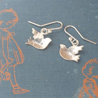 handmade silver charm earrings by jemima lumley jewellery