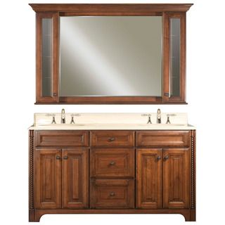Water Creation Water Creation Spain 60 inch Classic Golden Straw Vanity With Marble Top And Matching Medicine Cabinet Brown Size Double Vanities
