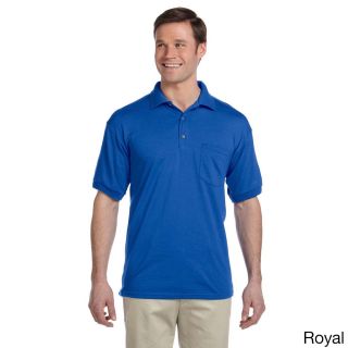 Gildan Gildan Mens Dry Blend Jersey Polo Shirt Blue Size XXL