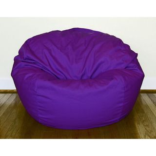 Ahh Products Purple Cotton/ Poly Twill 36 inch Washable Bean Bag Chair Purple Size Large