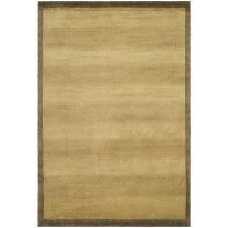 Safavieh Hand knotted Tibetan Bordered Beige Wool Rug (4 X 6)