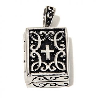 Michael Anthony Jewelry® Stainless Steel Rectangular Prayer Locket